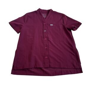 FIGS Shawl Collar Top Large